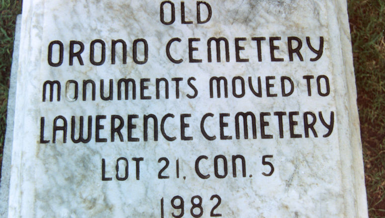 Orono Cemetery stone